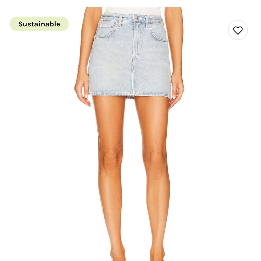 Revolve Denim Mini skirt